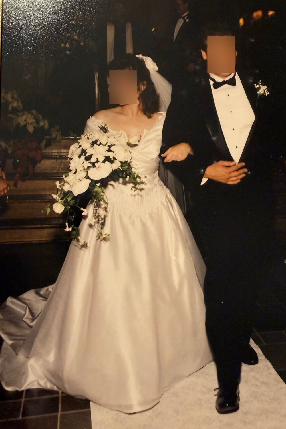 Galina Ballgown Pearl Beaded with Veil 1