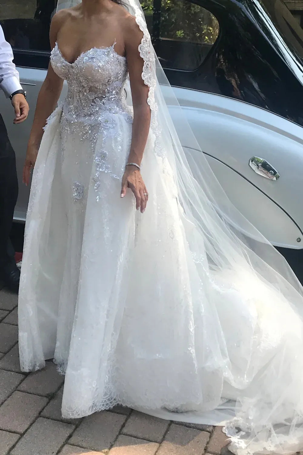 Pnina Tornai 4726 with Veil, Detachable Skirt and Blusher 5