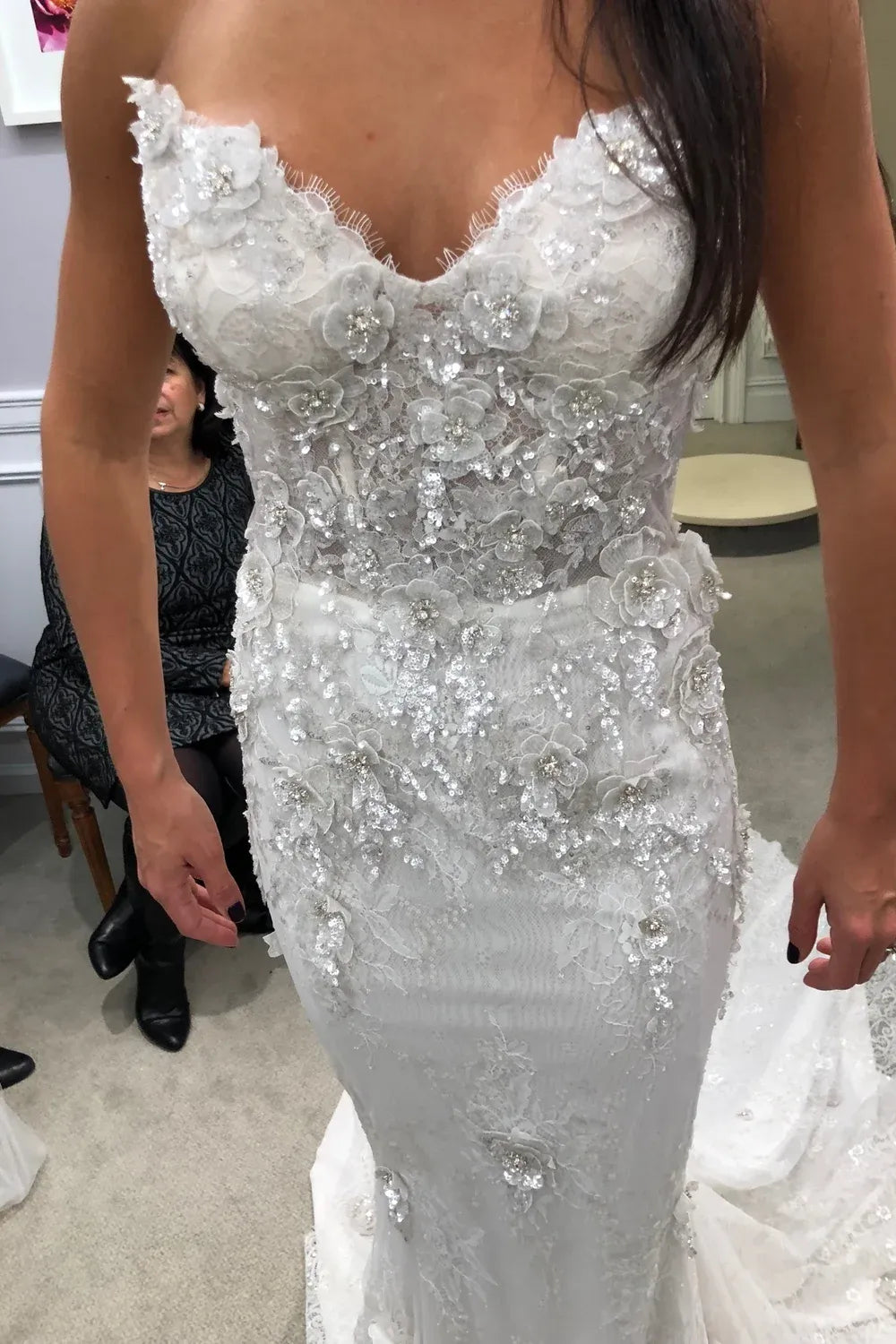 Pnina Tornai 4726 with Veil, Detachable Skirt and Blusher 10