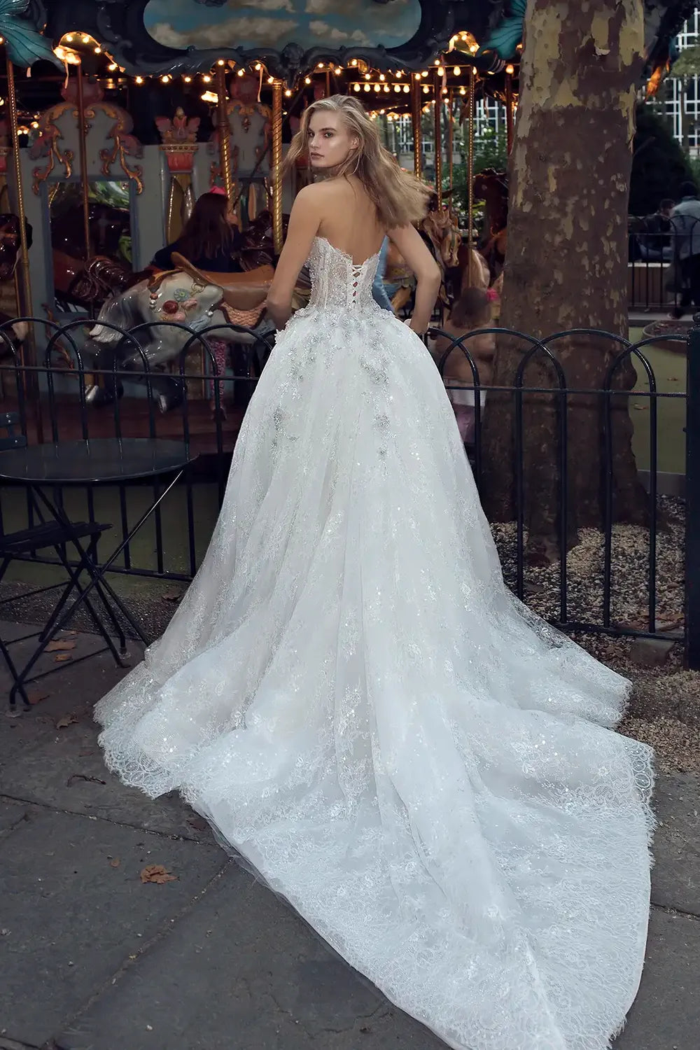 Pnina Tornai 4726 with Veil, Detachable Skirt and Blusher 1