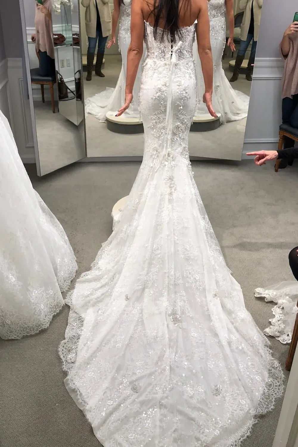 Pnina Tornai 4726 with Veil, Detachable Skirt and Blusher 11