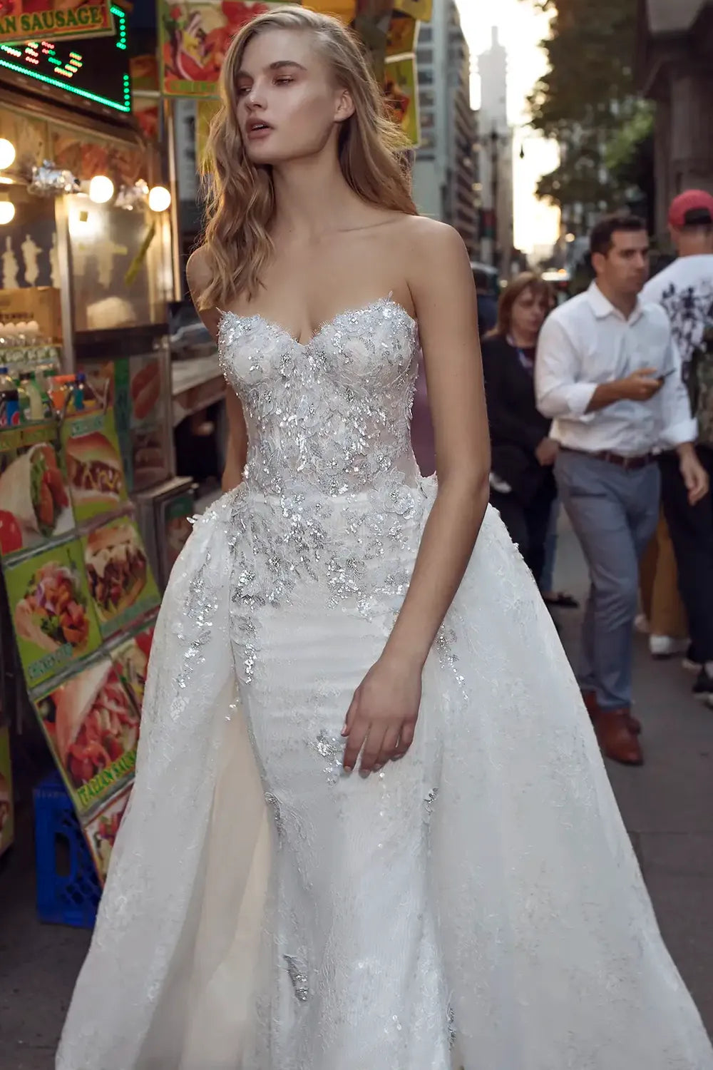 Pnina Tornai 4726 with Veil, Detachable Skirt and Blusher 2