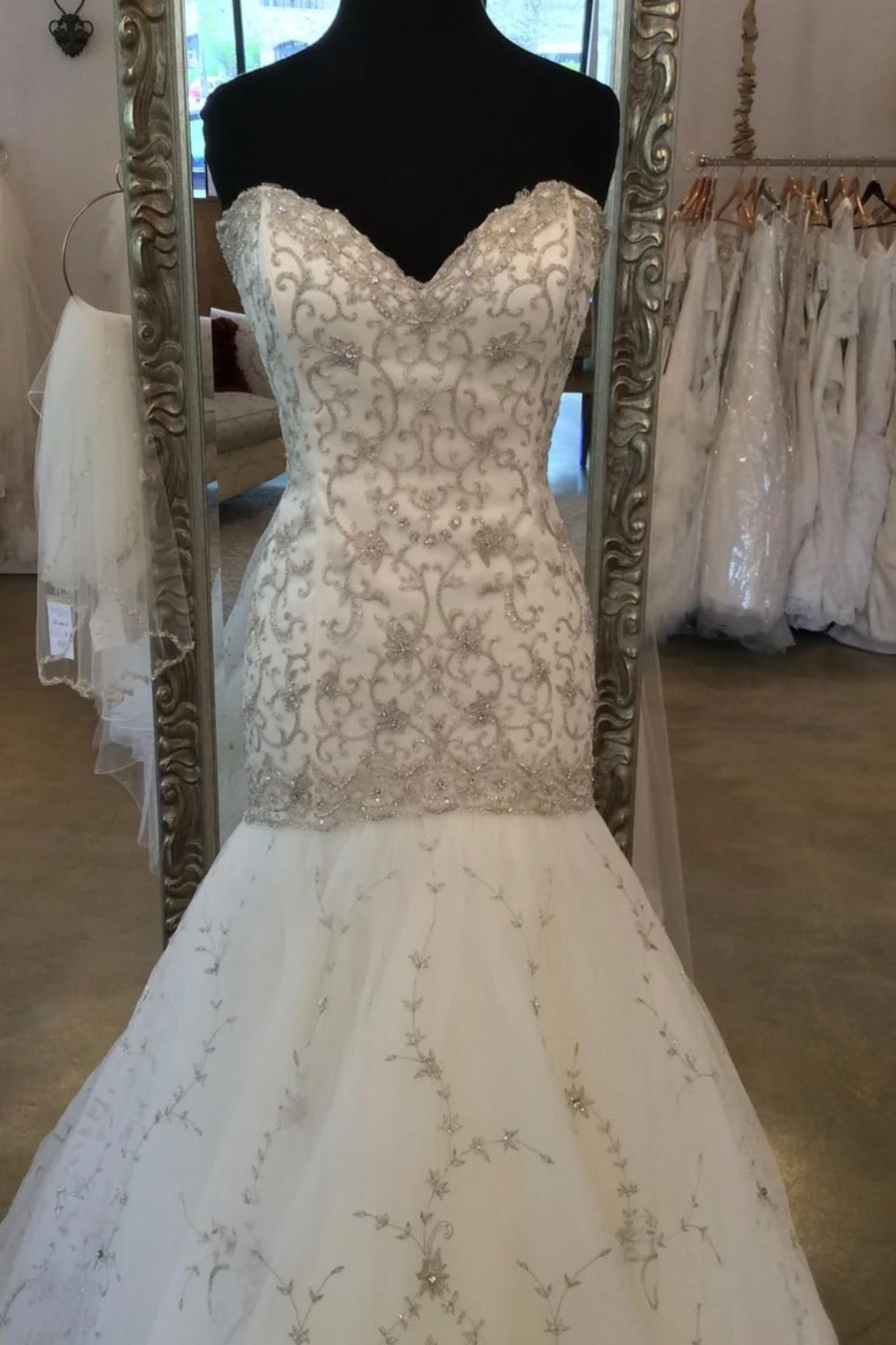 Lazaro-Vintage Couture Mermaid Gown-1