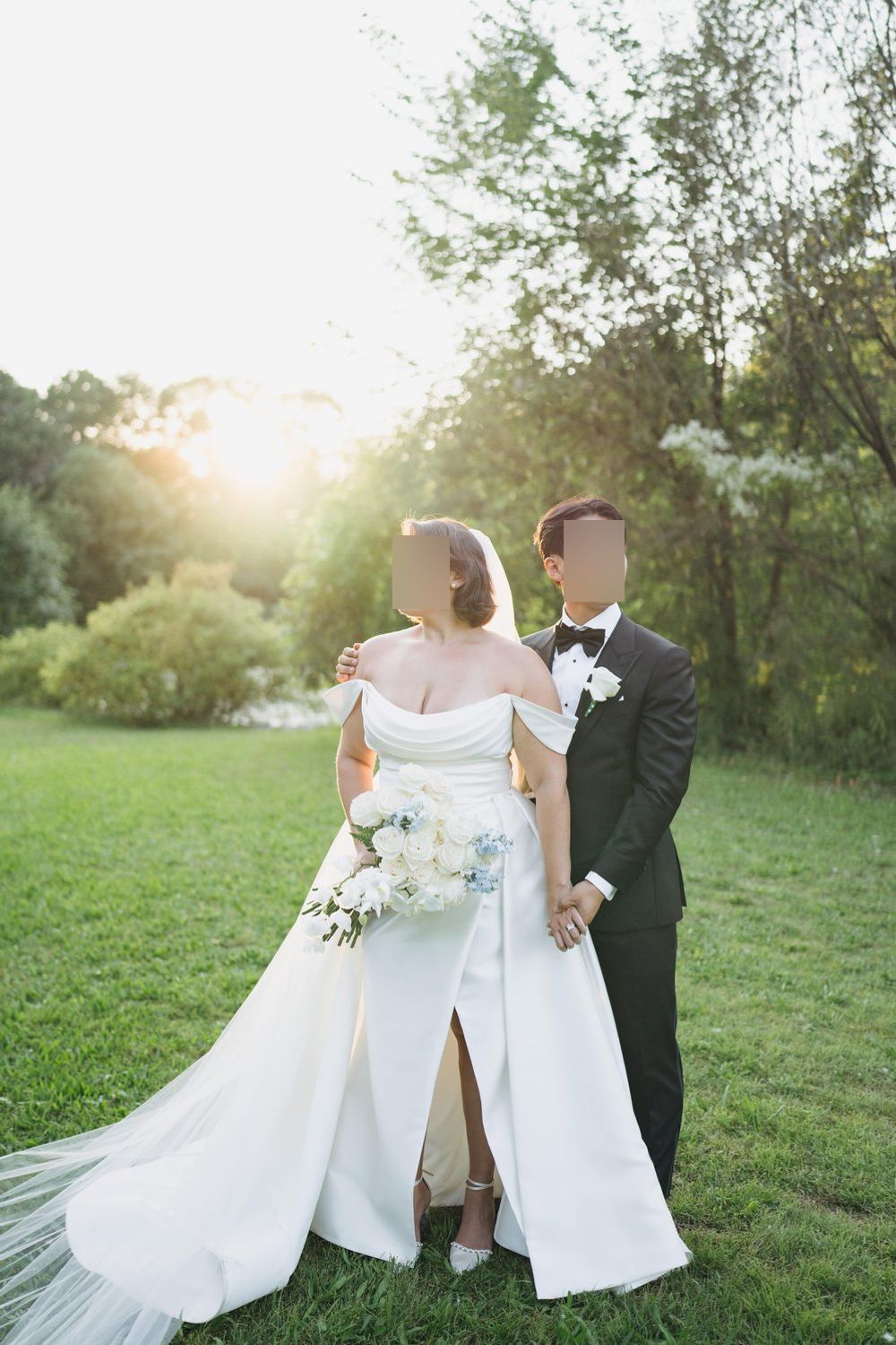 Anne Barge Tucker with Veil and Detachable Overskirt 0