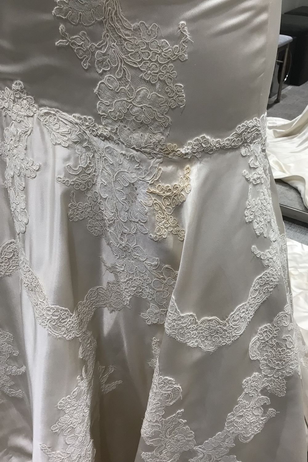 Lazaro Fit and Flare Gown with Veil 4
