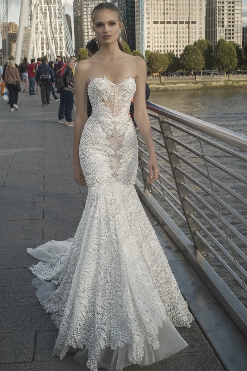 pictures of lace dresses White Lace Dress with Open Back main image 0