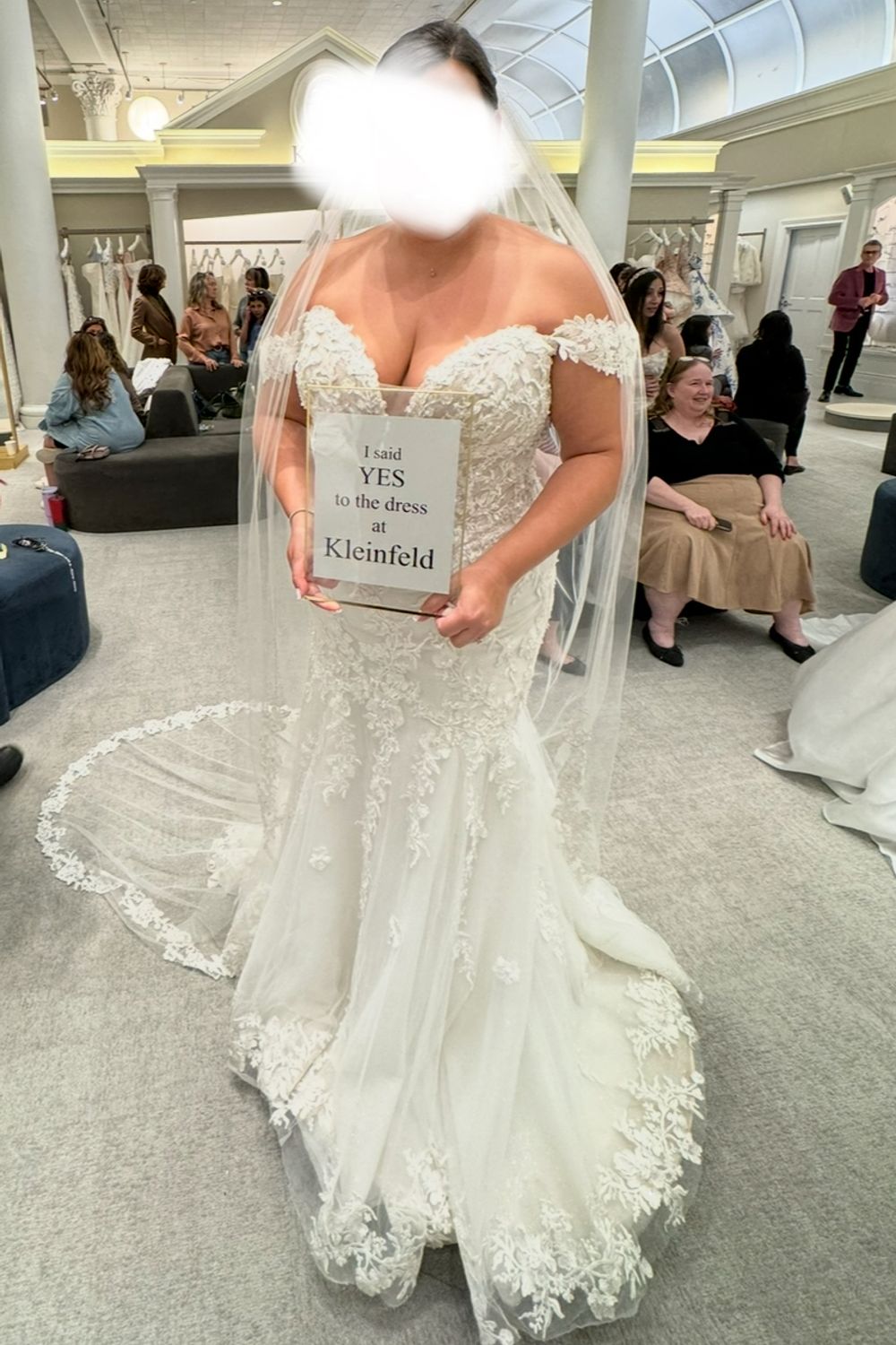 Used Maggie Sottero 5974 with Veil and Lennon Sleeves Used Maggie Sottero 5974 with Veil and Lennon Sleeves