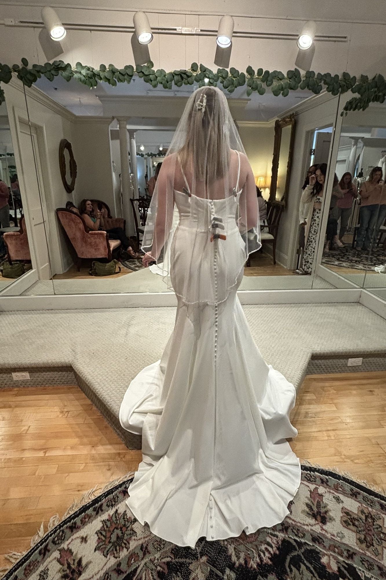 Never Worn Rebecca Ingram Kelsey, Lined Bodice, 24RS746B01 Wedding Dress