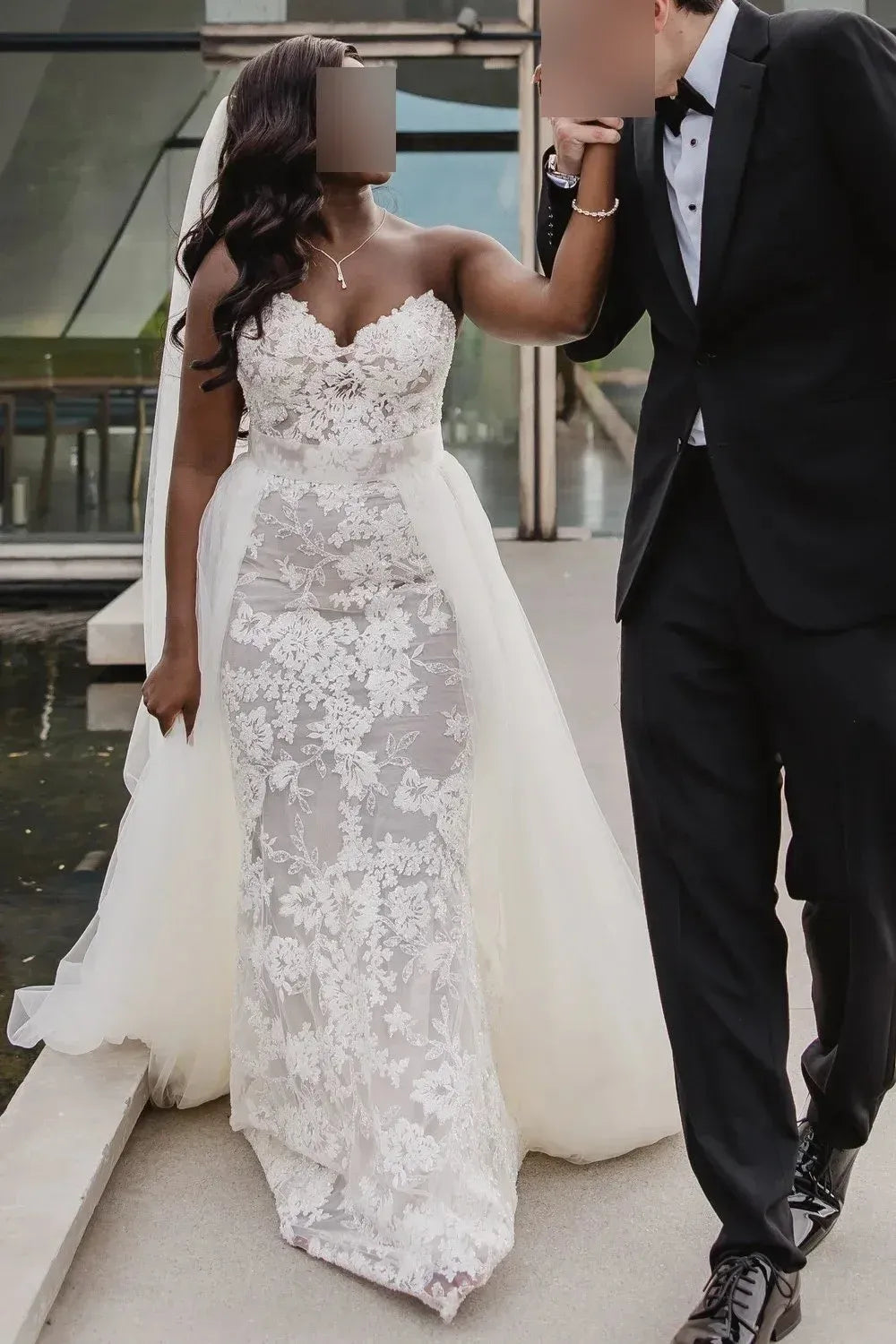 Used Galia Lahav Anica with Veil and Overskirt Wedding Dress