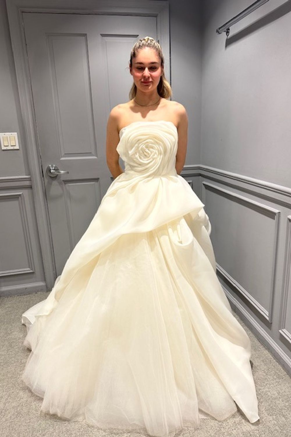 knee length dresses for ladies Amsale Amsale Couture Blossom – Nearly Newlywed main image 1