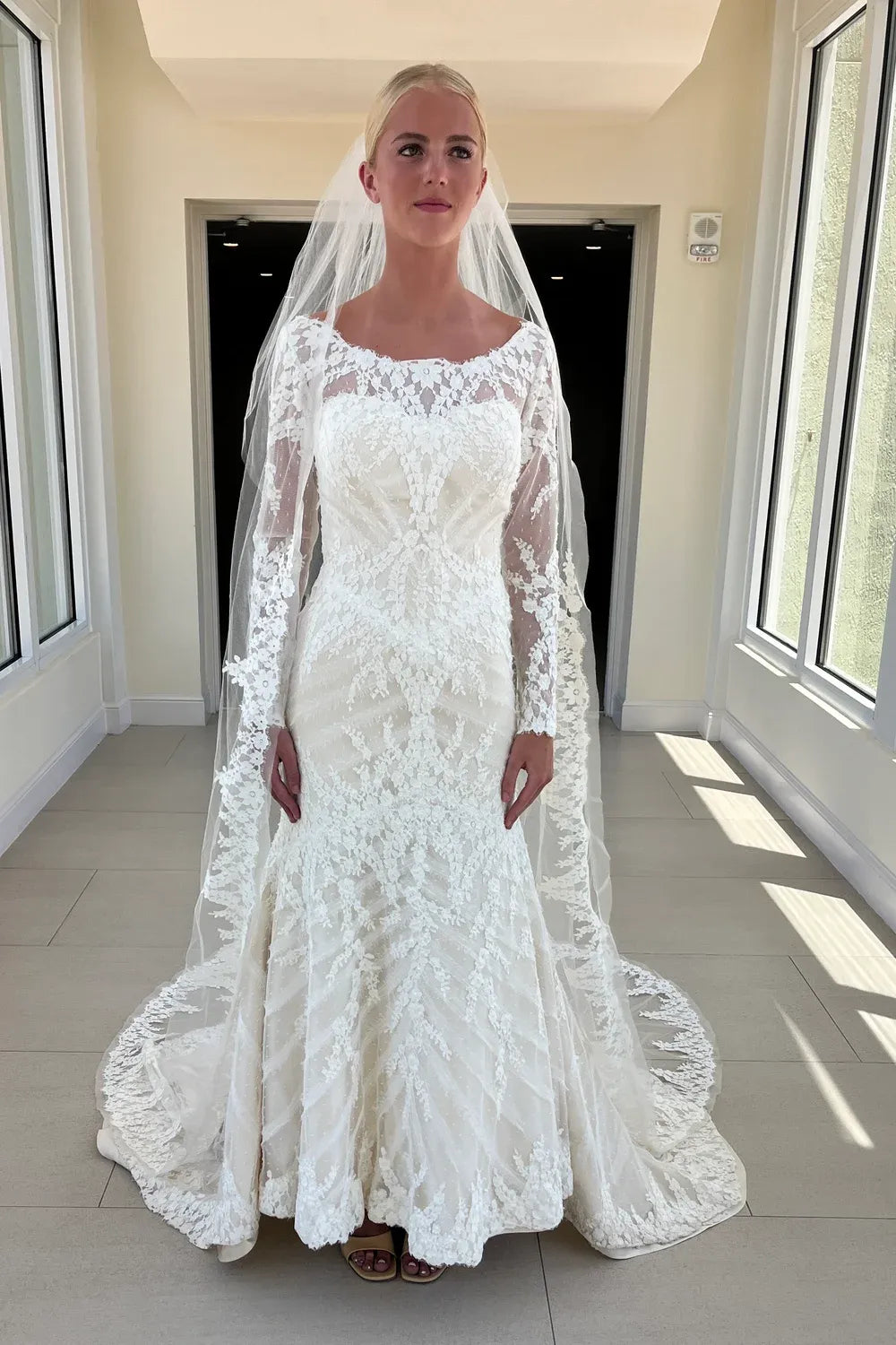 Matthew Christopher Matthew Christopher Wedding Dress with Veil 1