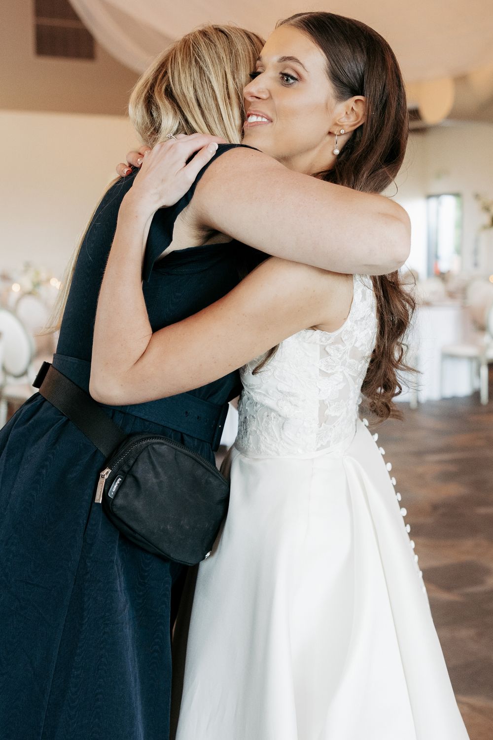 Martina Liana Classic Deep-V Neck Lace Dress 3