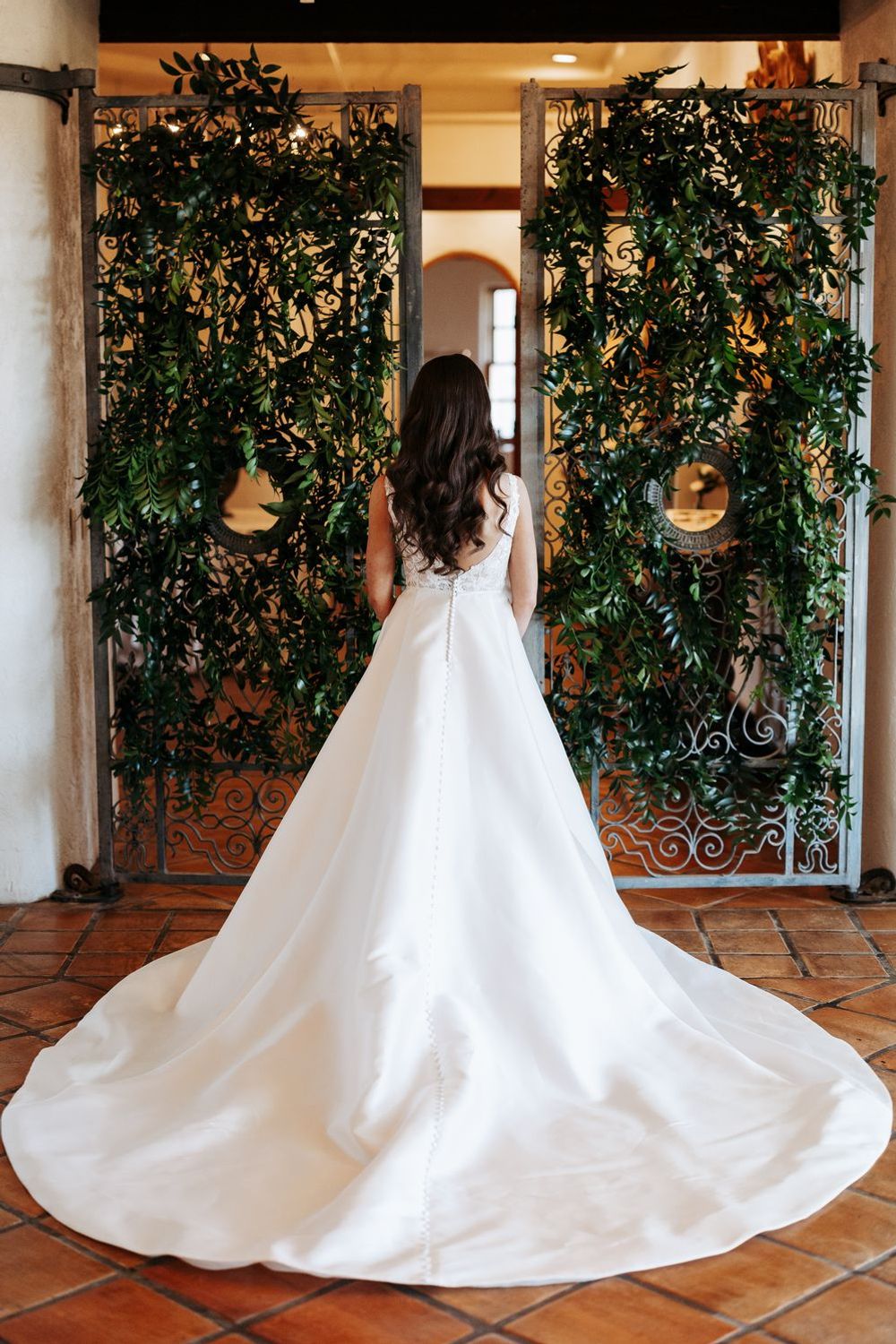 Martina Liana Classic Deep-V Neck Lace Dress 2