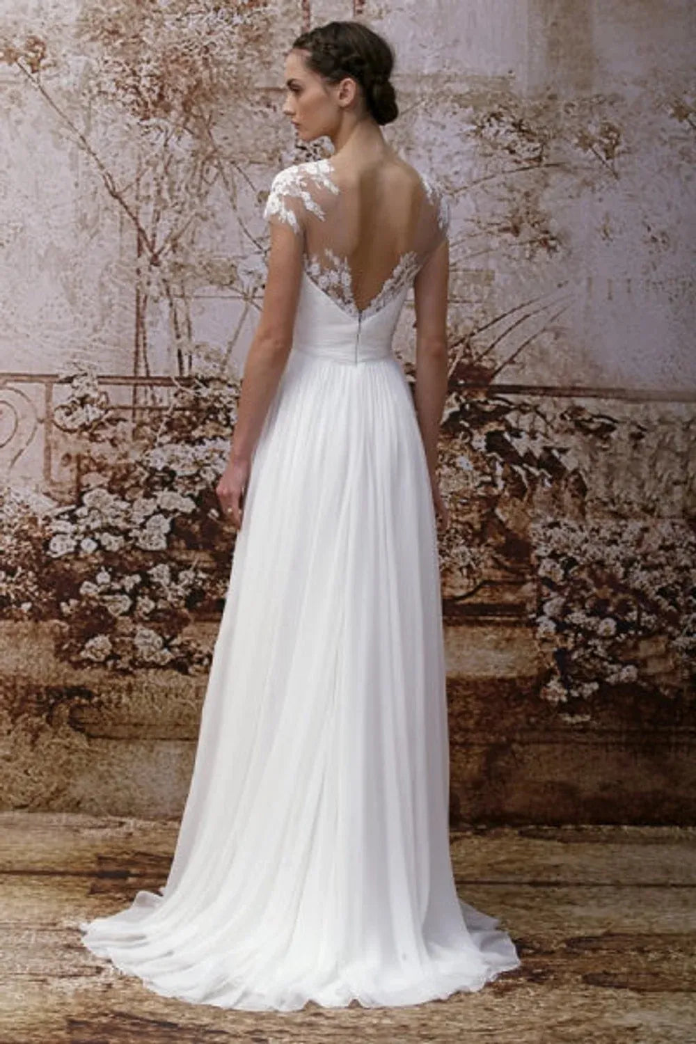 Monique Lhuillier Analise with Veil 1