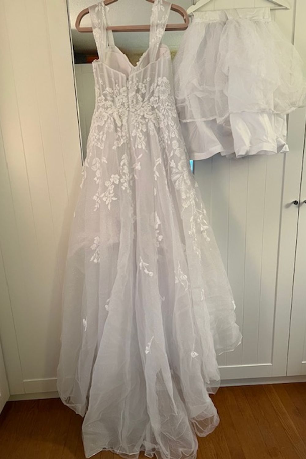 Galina Signature Floral Tulle Wedding Dress SWG 834 2