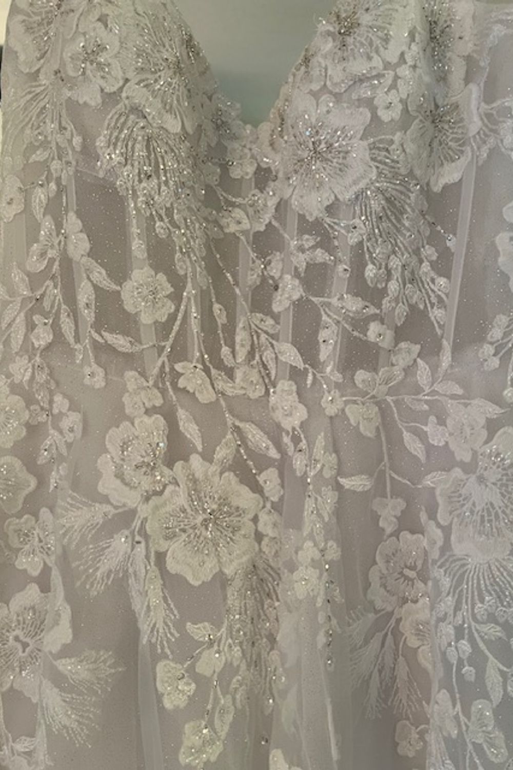 Galina Signature Floral Tulle Wedding Dress SWG 834 1