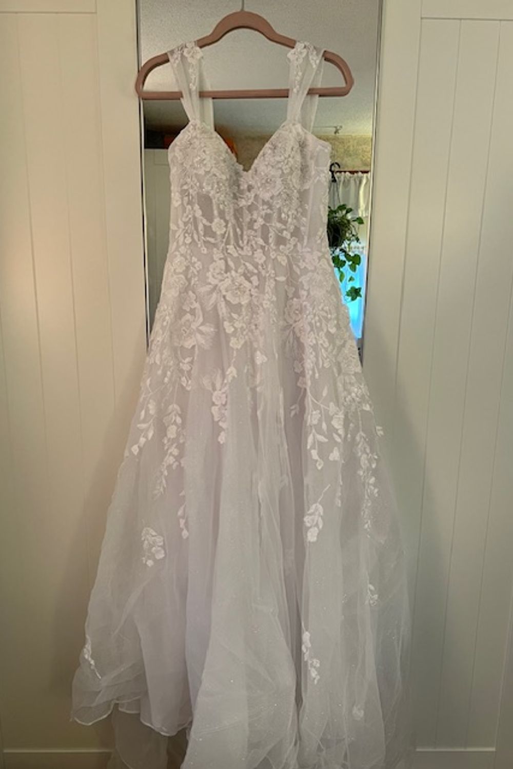 Galina Signature Floral Tulle Wedding Dress SWG 834 0