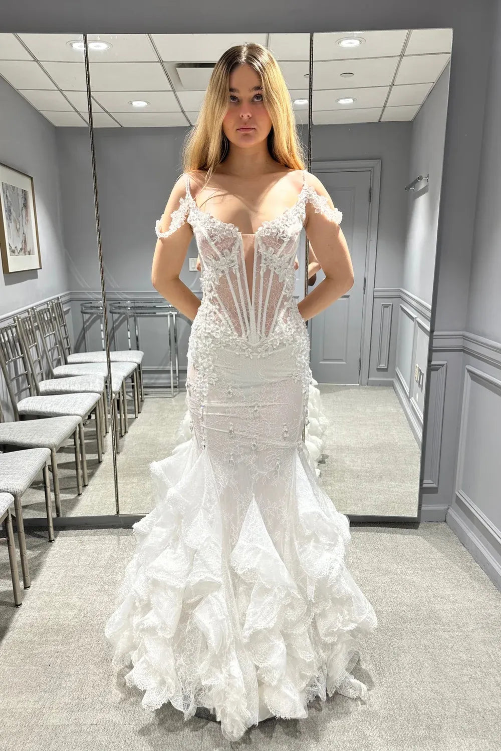 Never Worn Pnina Tornai Utopia 5060 Wedding Dress