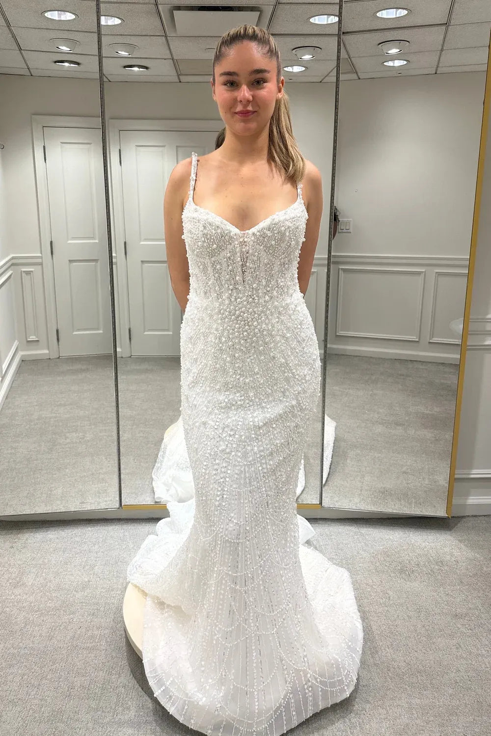 Used Blanche Bridal Celine with Veil and Overskirt Wedding Dress
