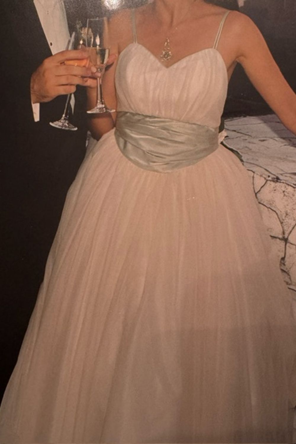 Christian Dior Romantic Blush Tulle W/ Veil and Hair Comb Roses 4