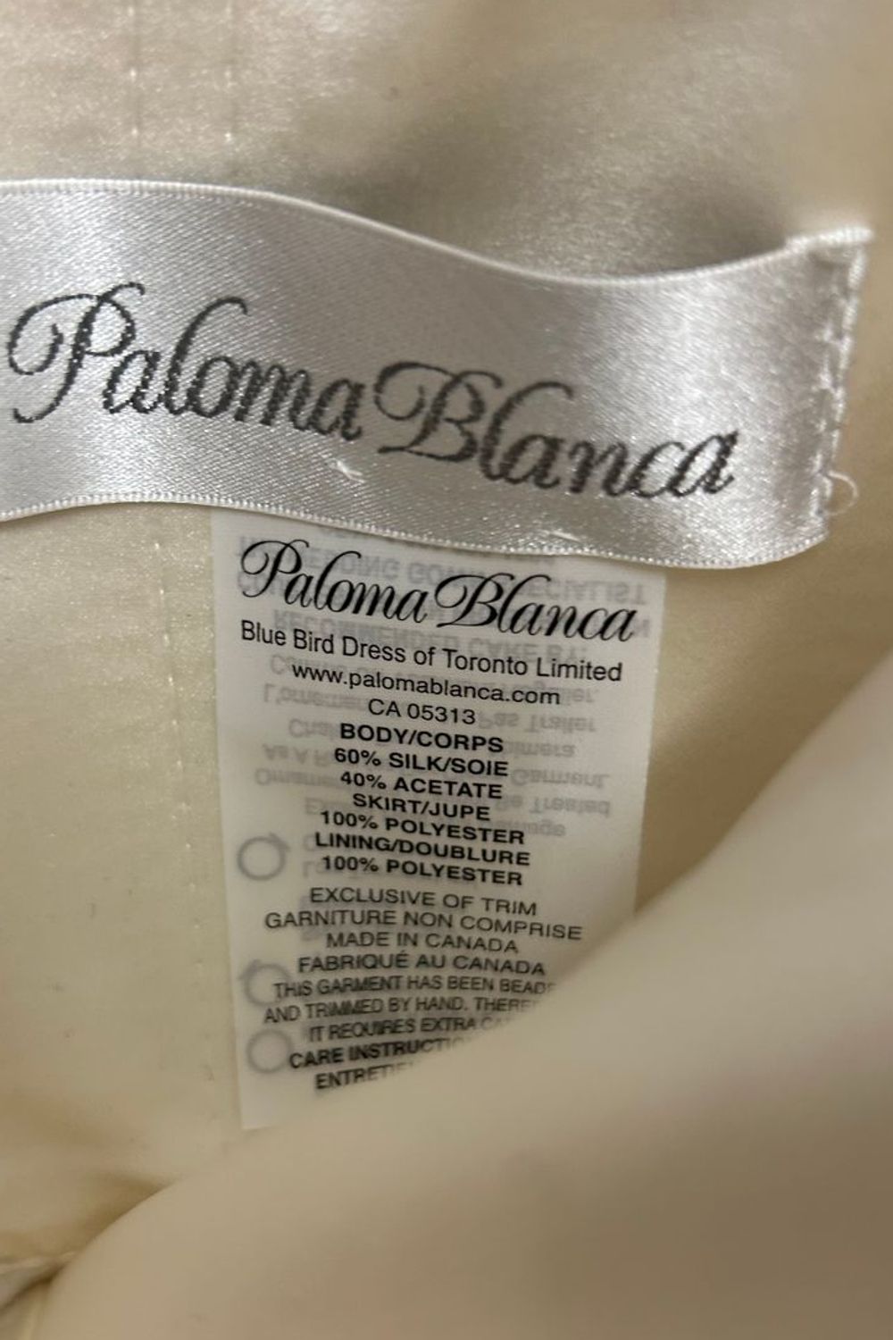 Paloma Blanca Blue Bird Dress of Toronto Limited 8