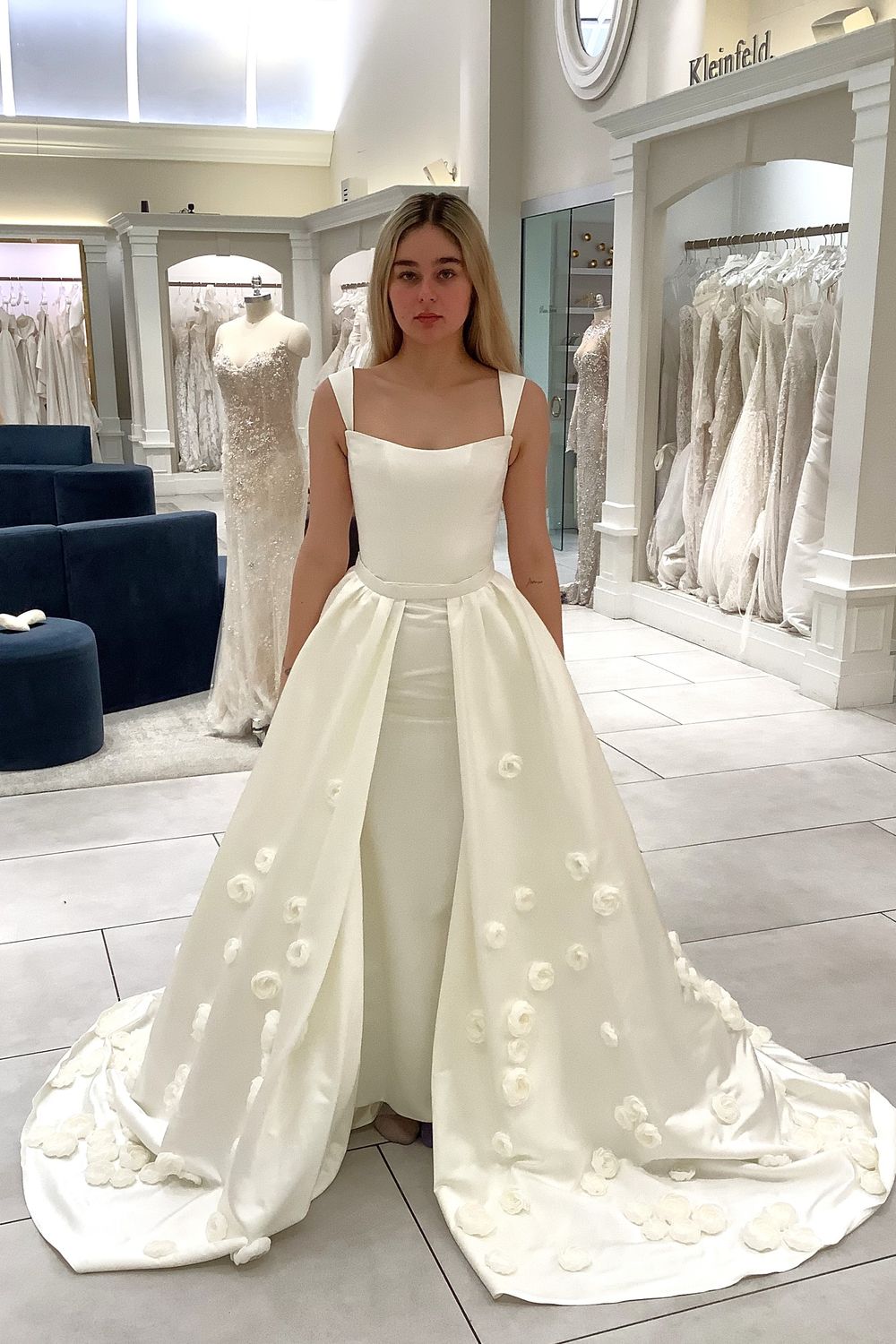 Nicole and Felicia SE042 Custom , Overskirt and Custom Matching Veil 0