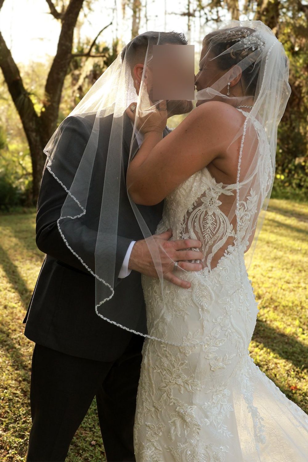Allure Bridals A1103 with Veil 2