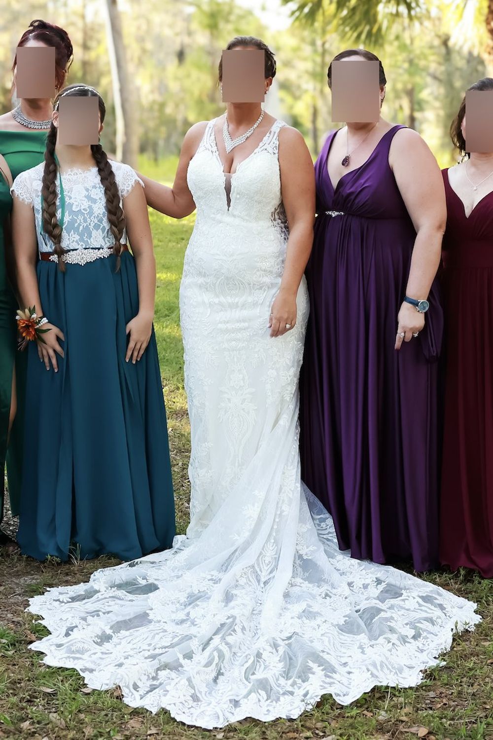 Allure Bridals A1103 with Veil 3