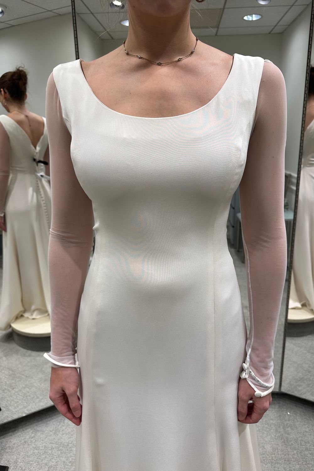 Vera Wang A-Line Dress with Veil 3