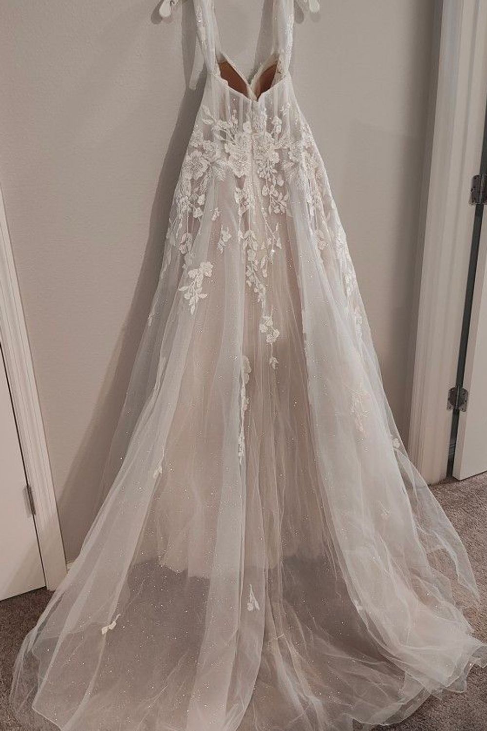 Galina Signature Galina Floral Tulle Wedding Dress 3