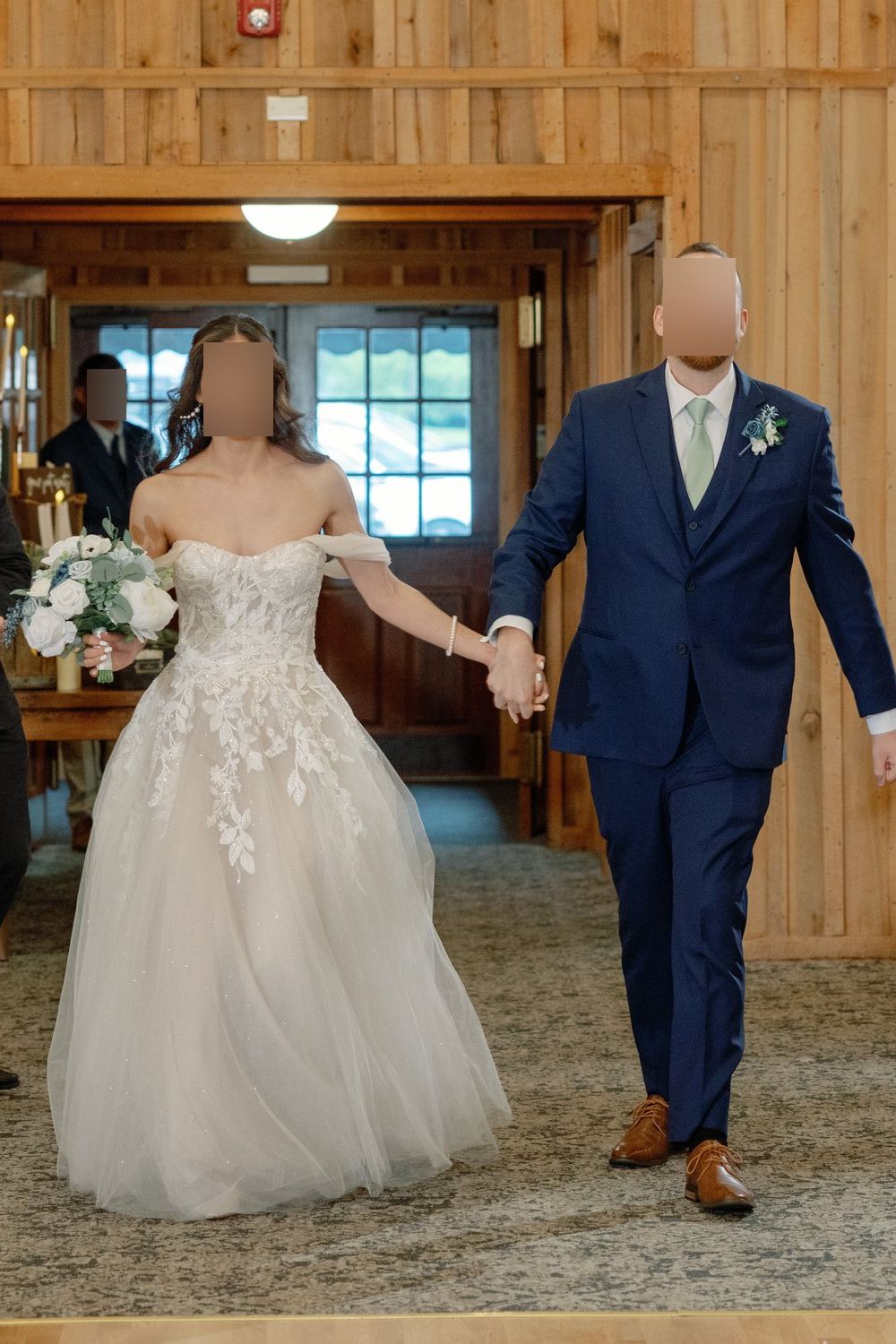 Allure Bridals 9803 with Veil 2