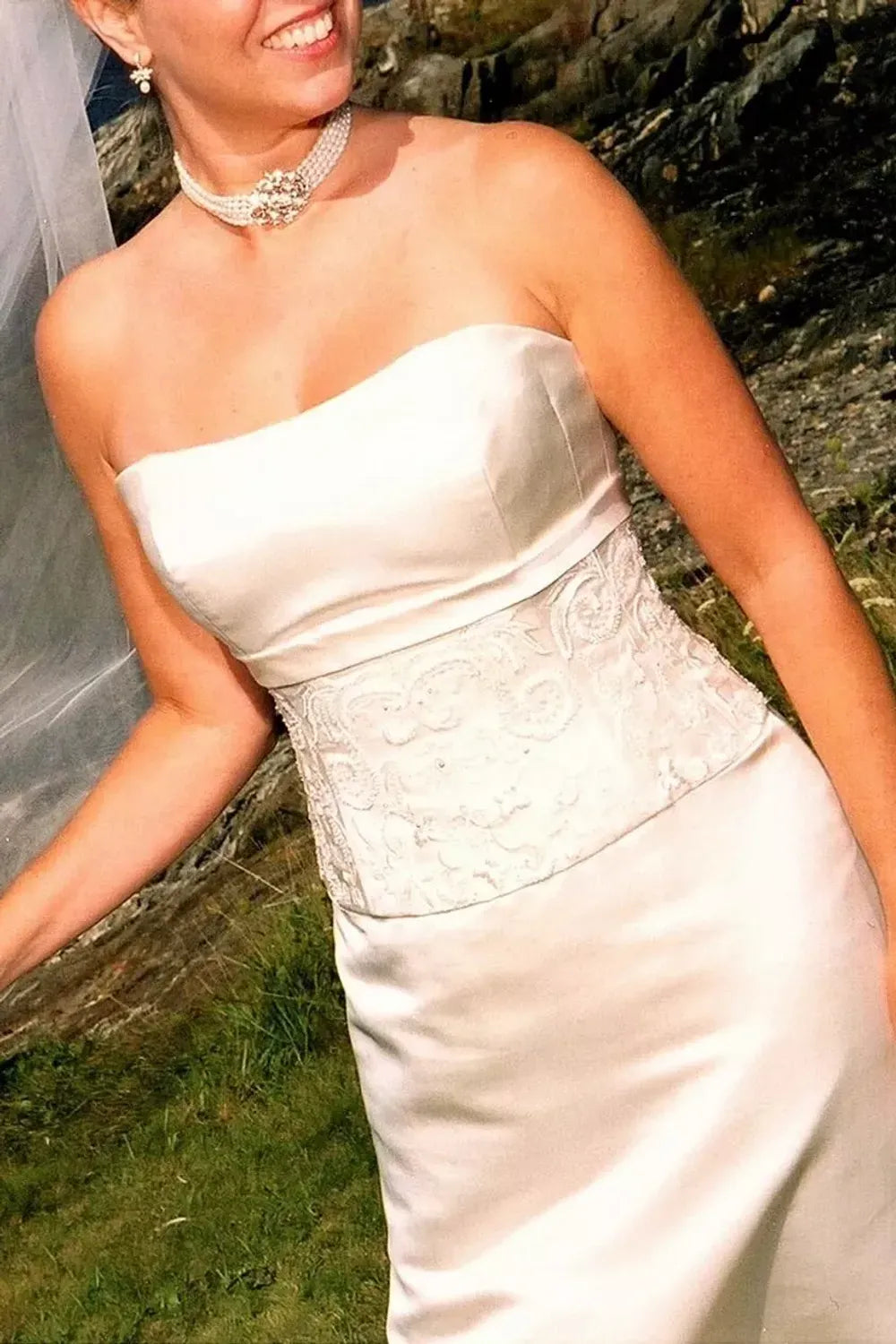 Anne Barge strapless A-Line 8