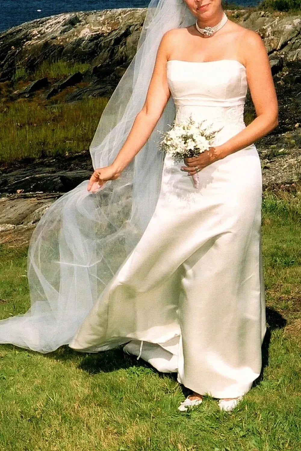 Anne Barge strapless A-Line 1