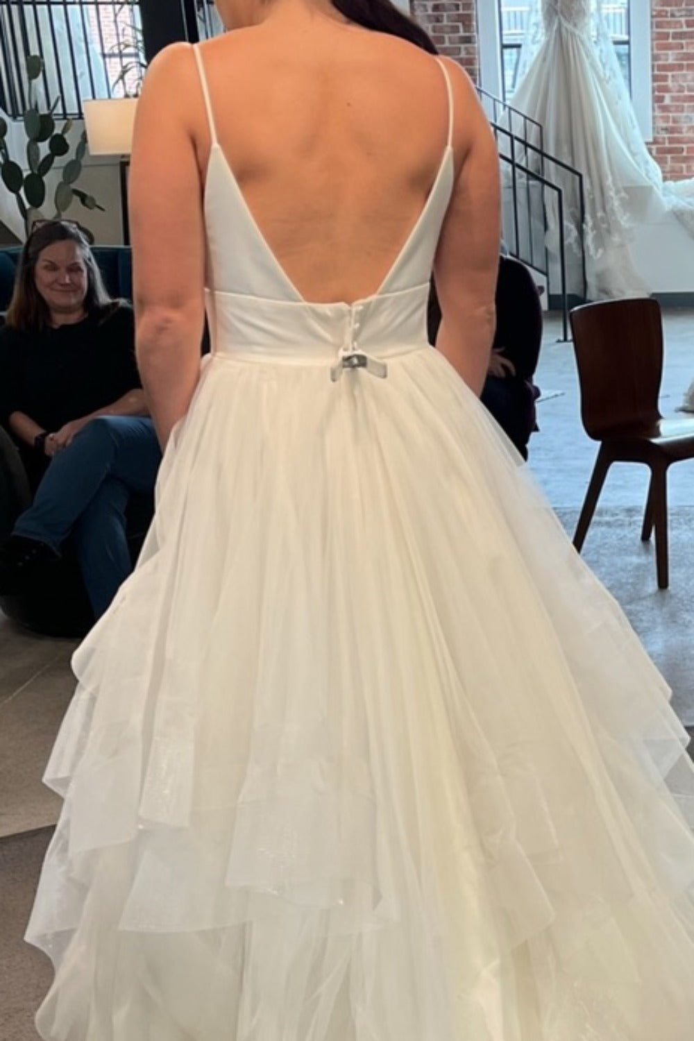 Stella York-A-line with Organza skirt-1