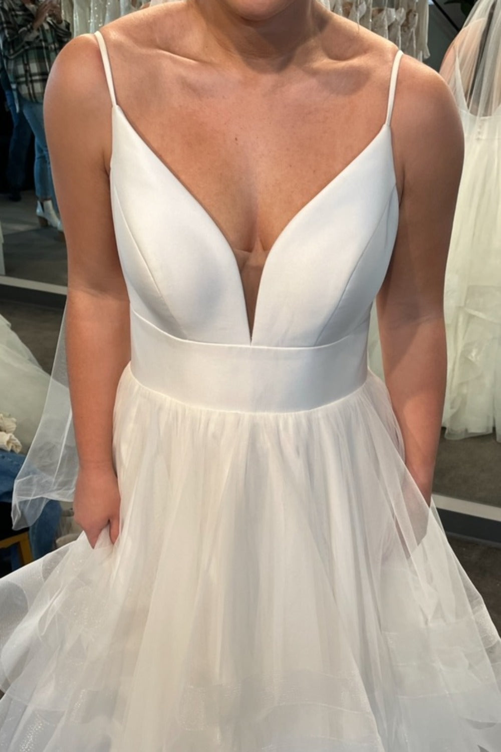 Stella York-A-line with Organza skirt-0