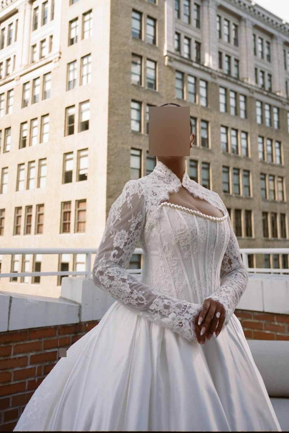 Love by Pnina Tornai 5057 with Veil, Bolero and Bow 6