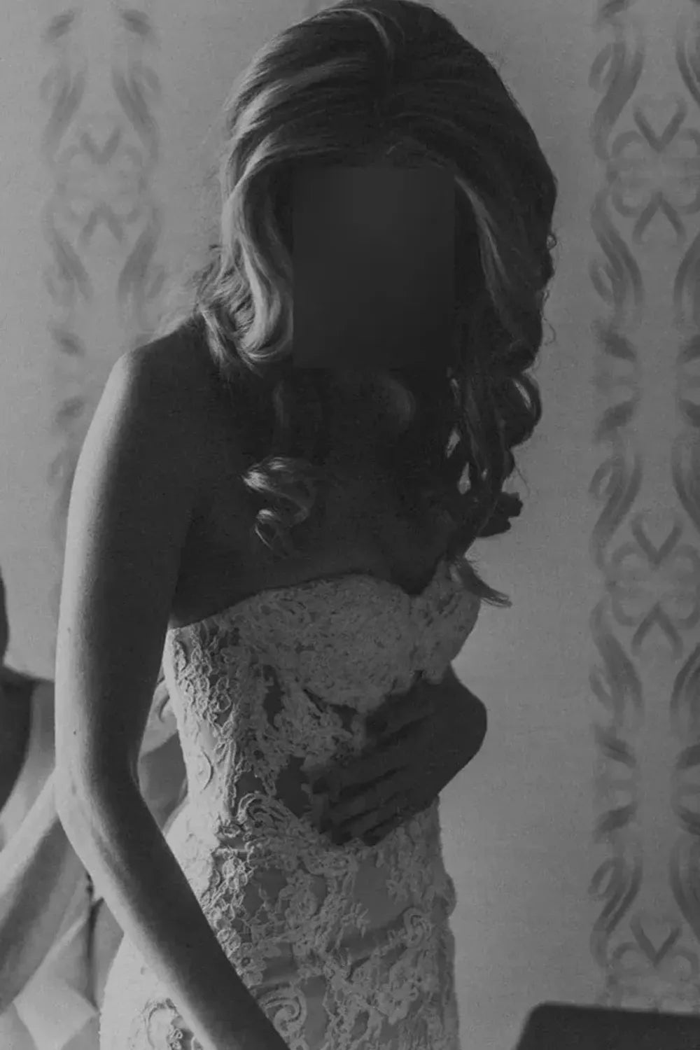Rita Vinieris Fitted Gown with Lace 2
