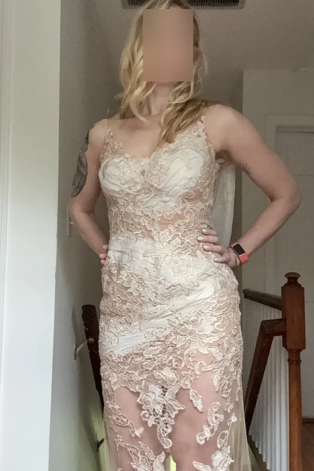 Tonena Gold Trumpet Gown 2