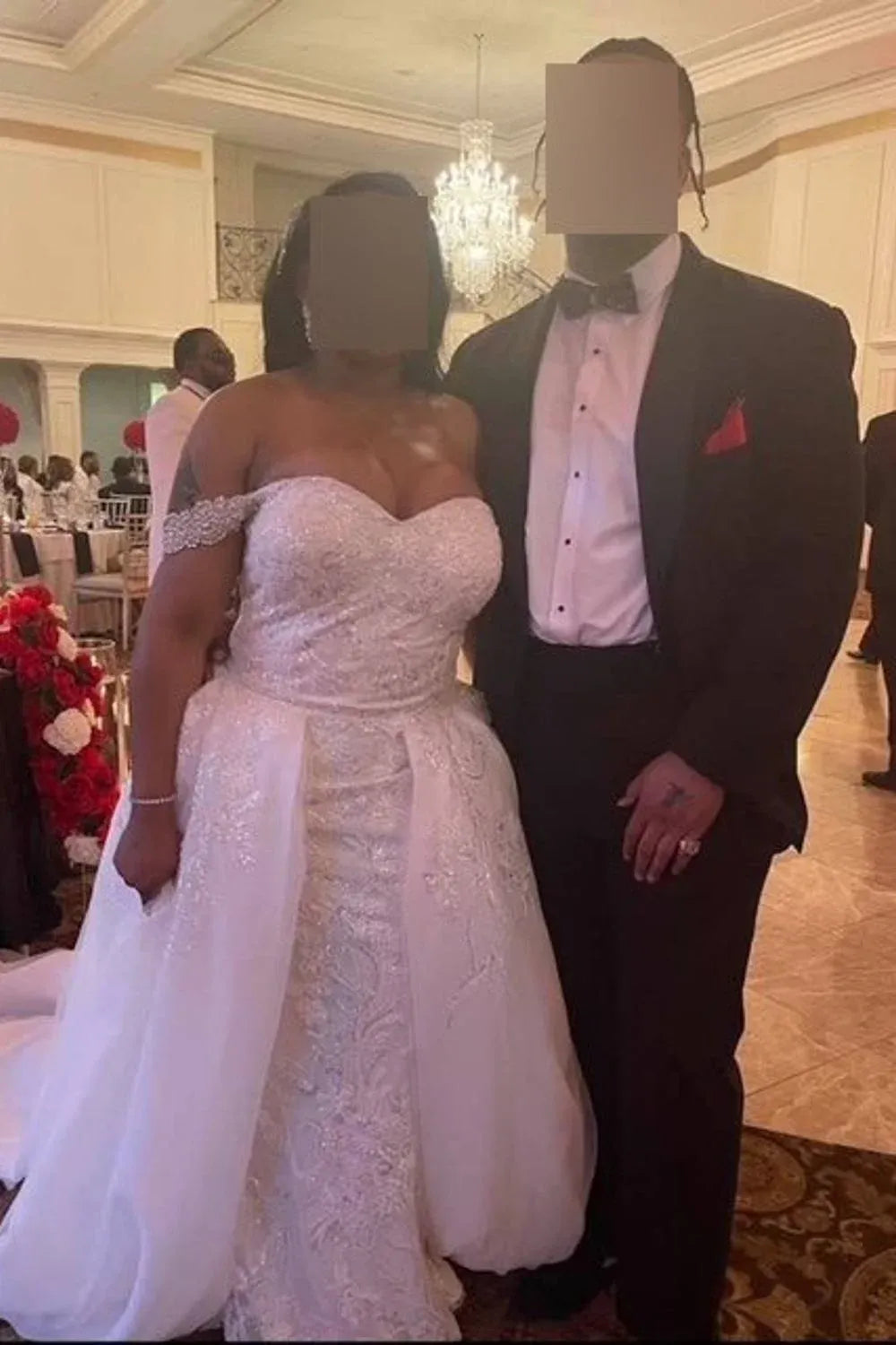 Danielle Caprese 113292XS with Veil & Overskirt 12