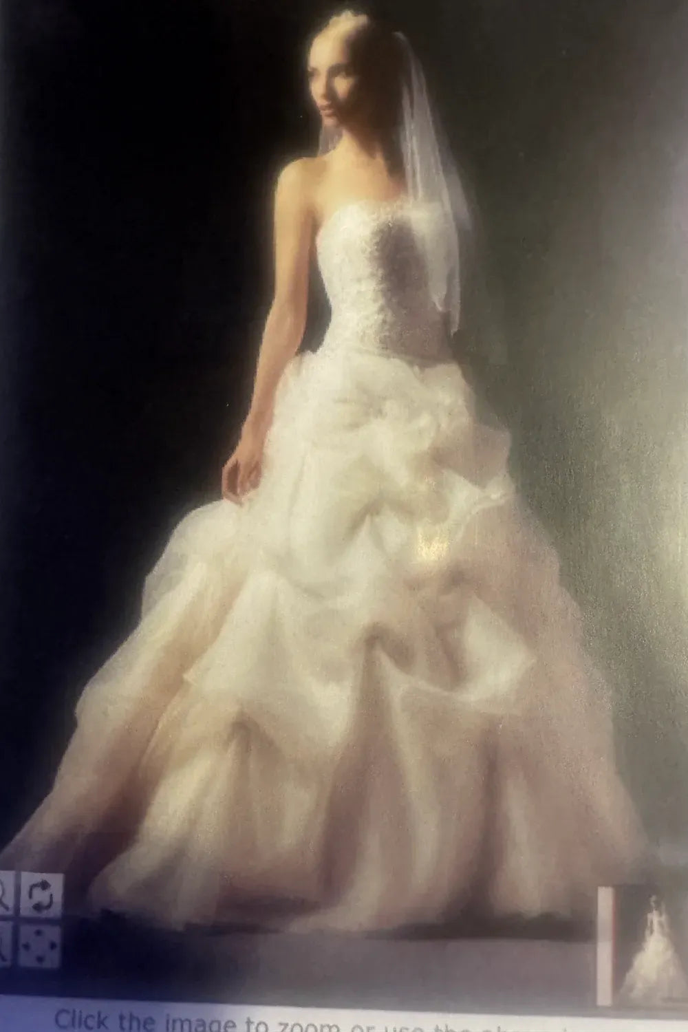 Oleg Cassini Strapless beaded bodice ballgown 7