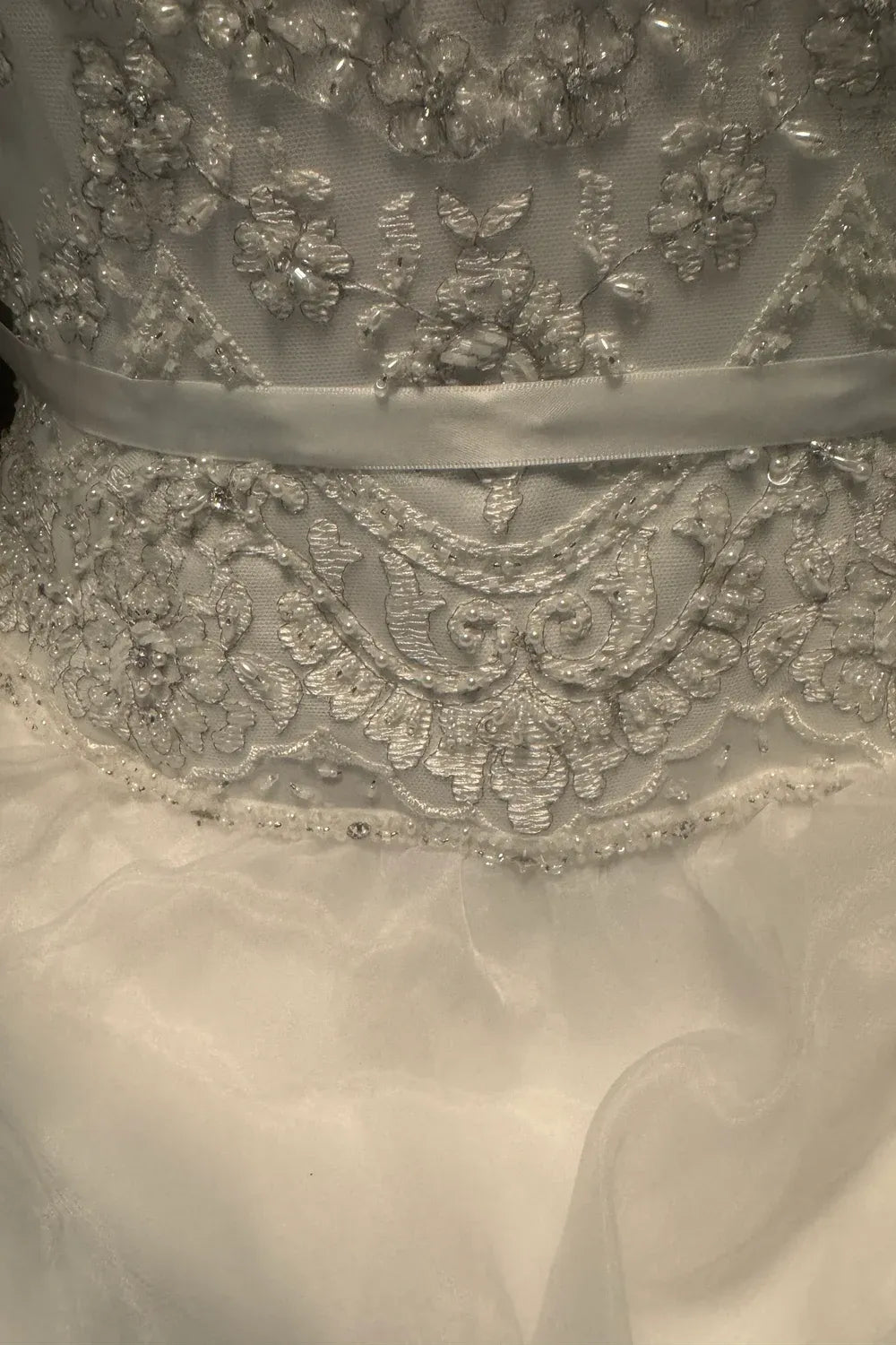 Oleg Cassini Strapless beaded bodice ballgown 2