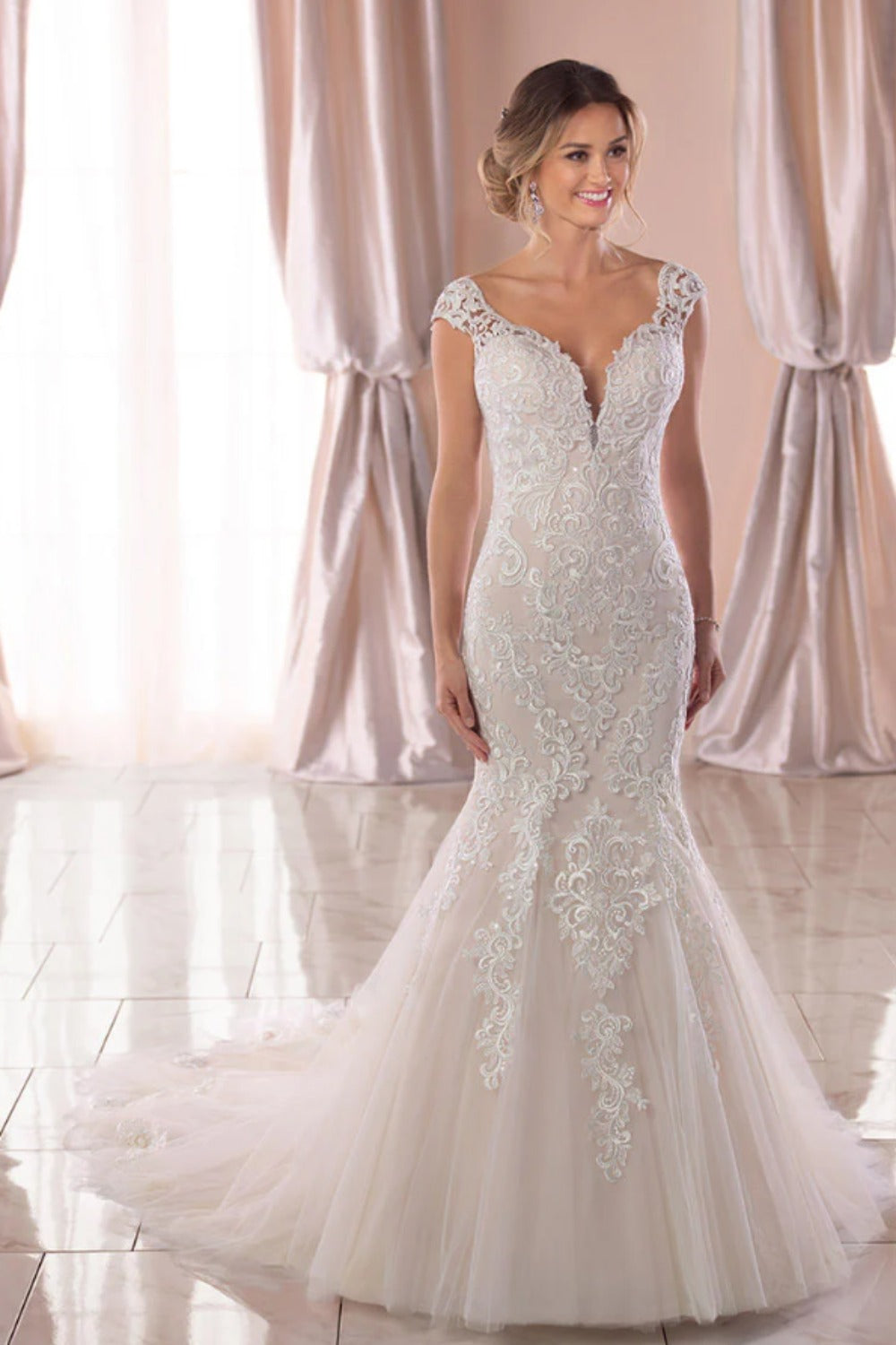Stella York- 6731 Ivory Lace/Tulle/Ivory Gown/Java Tulle -0