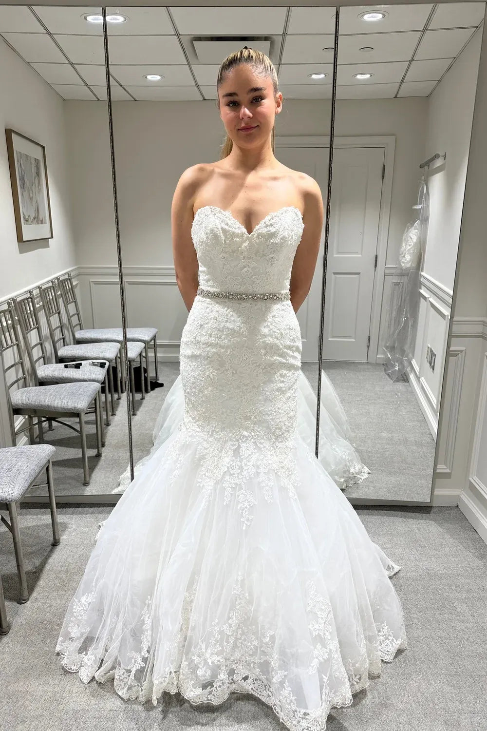 sophia tolli wedding dresses Used Sophia Tolli Custom with Veil Wedding Dress