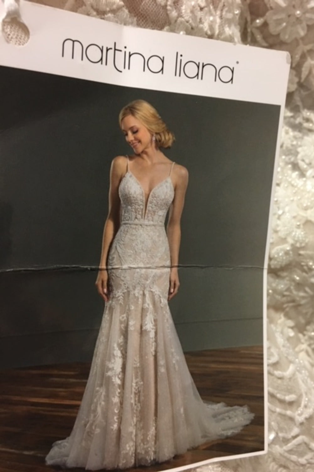 Never Worn Martina Liana Fit and Flare Wedding Dress