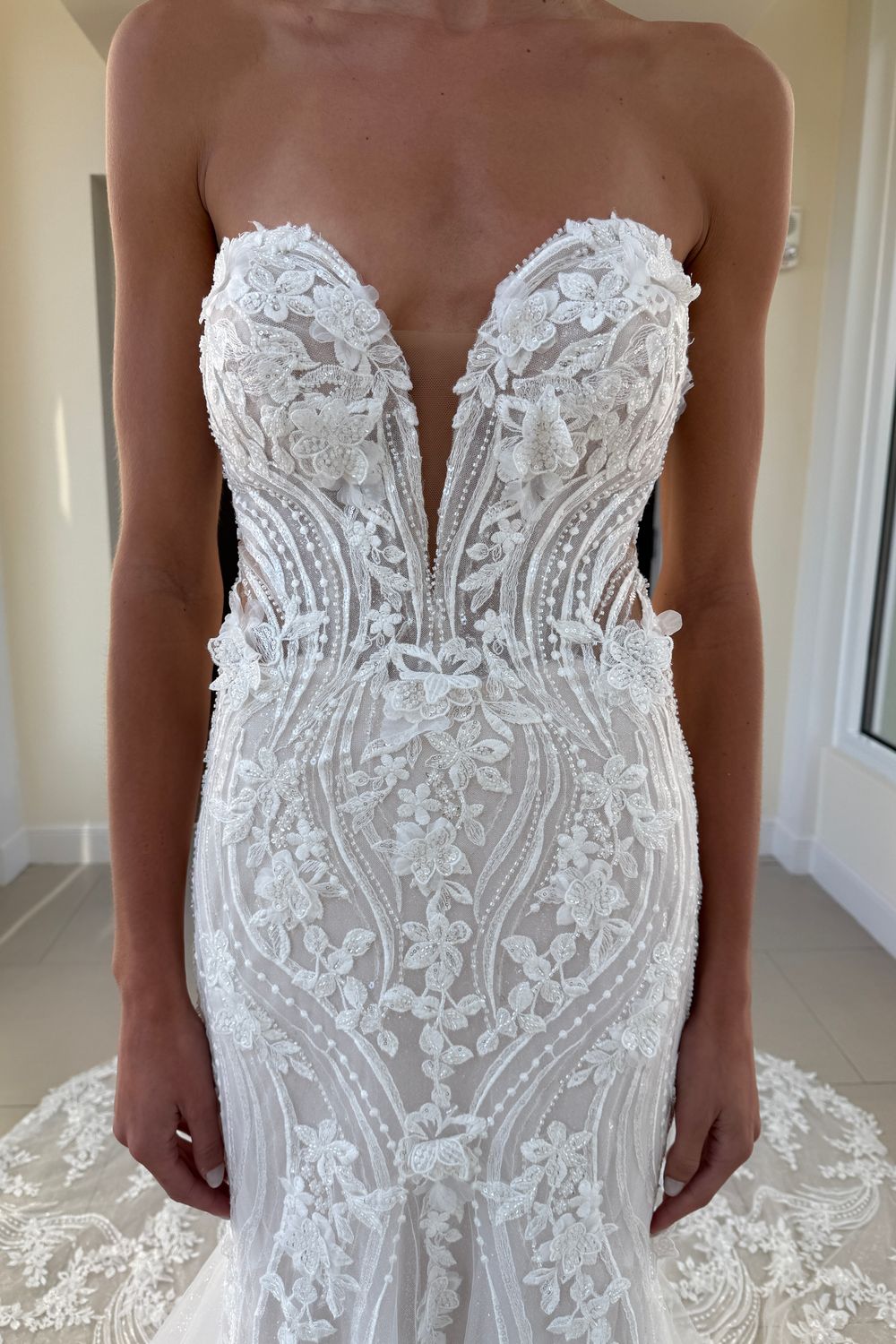 Kitty Chen Matea with Veil and Sleeves 2