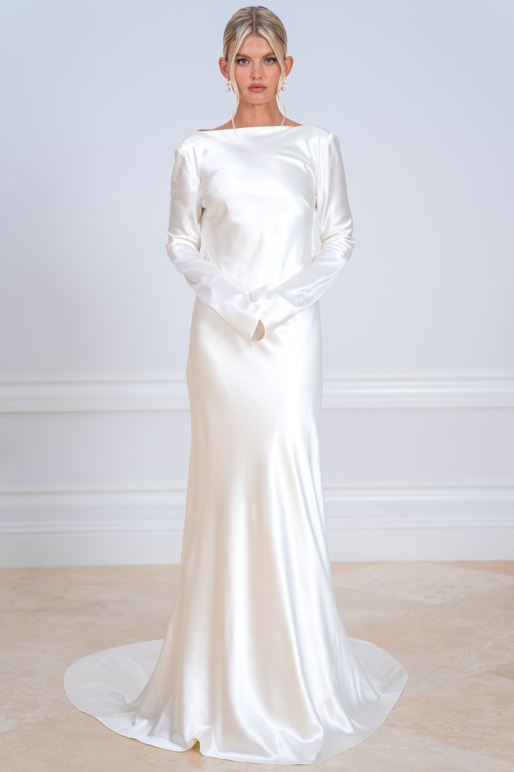 danielle frankel satin dress Rainey Danielle Frankel
