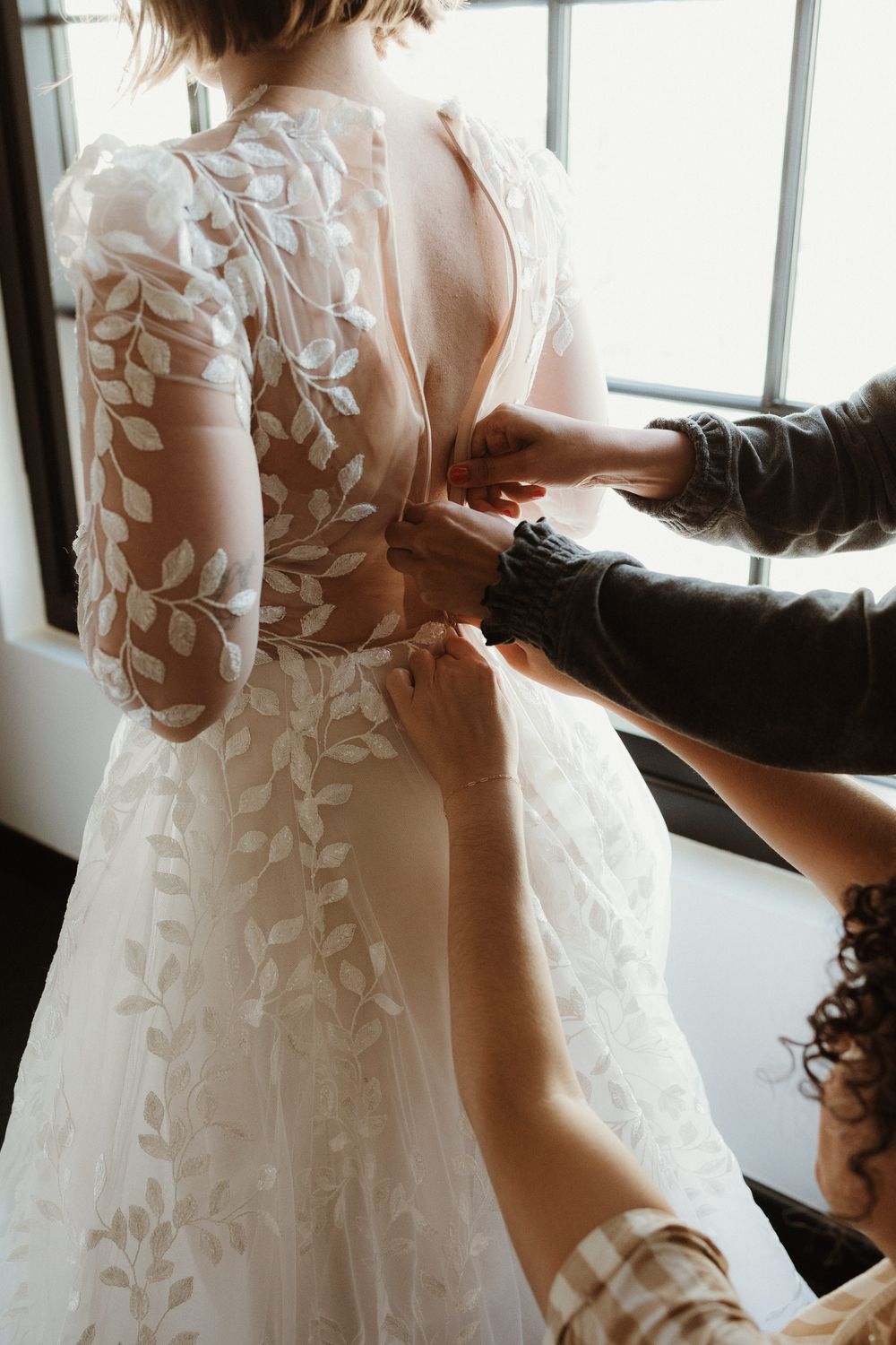 Pnina Tornai A-line long sleeve lace 2