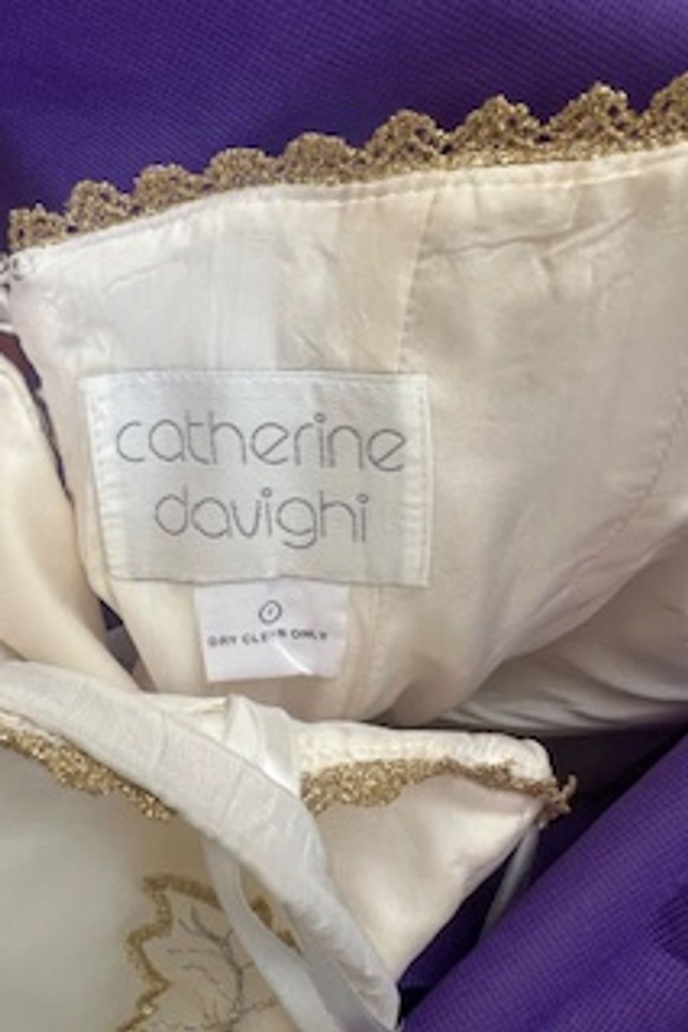 Catherine Davighi Ballgown A-Line Dress with Veil 10