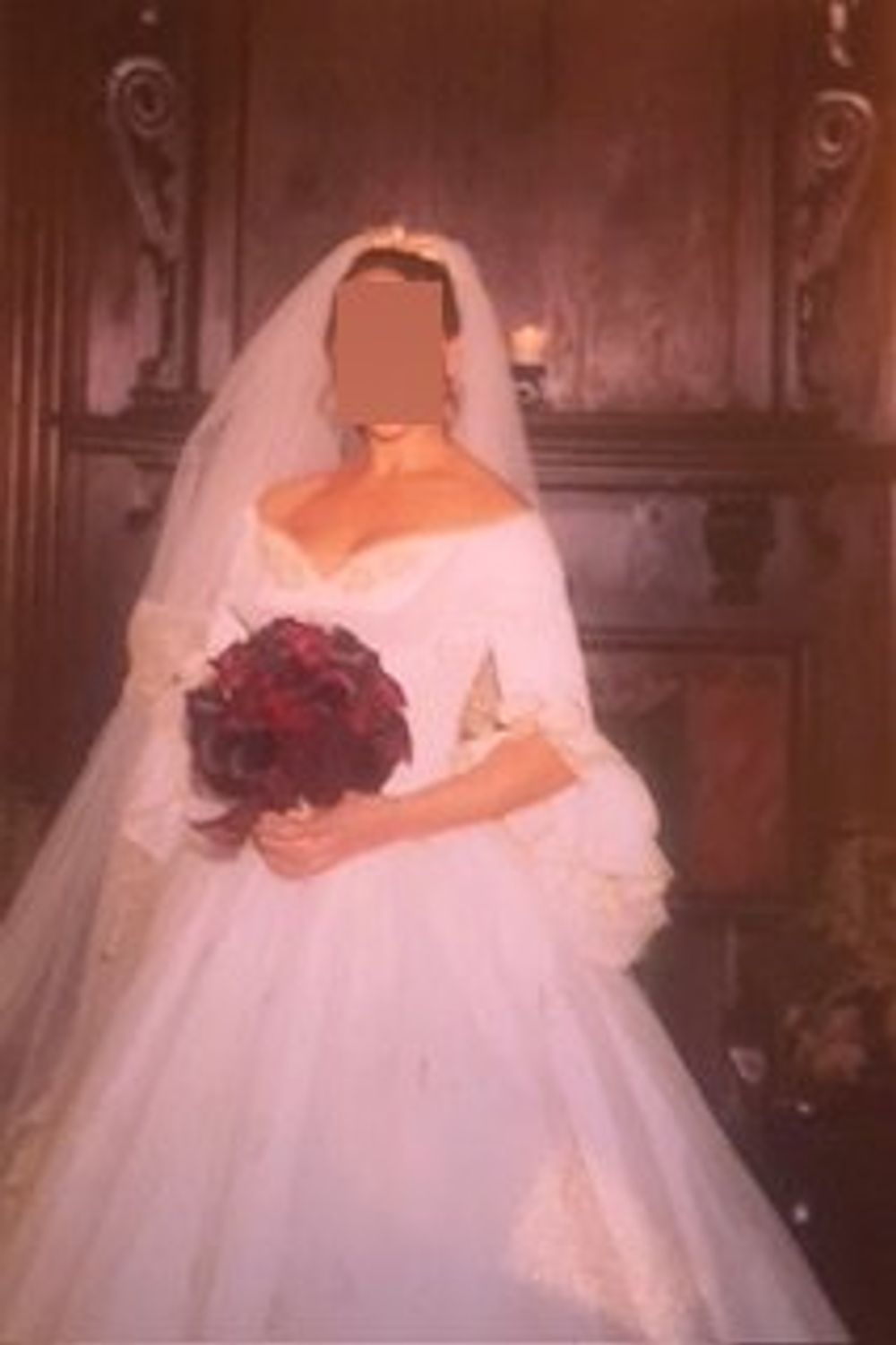 Catherine Davighi Ballgown A-Line Dress with Veil 3
