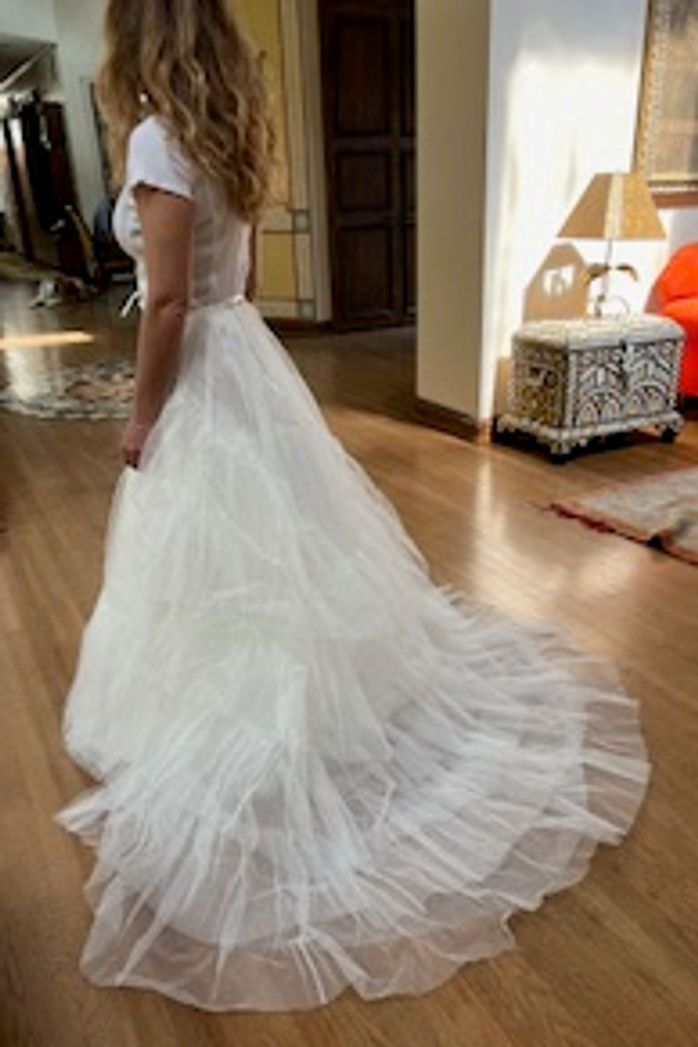 Catherine Davighi Ballgown A-Line Dress with Veil 5